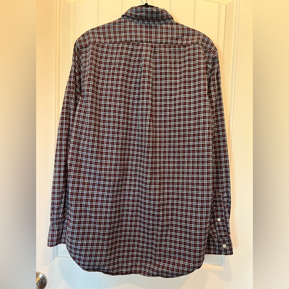 Ralph Lauren Red Blue Black Checkered 100% Cotton Shirt Black Pony Sz Medium - Picture 8 of 12